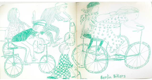 berlin bikers sketch