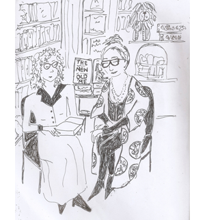 ladies reading sketch